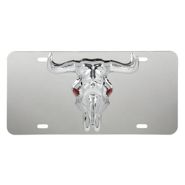 60285 License Plate with 3D Longhorn Emblem