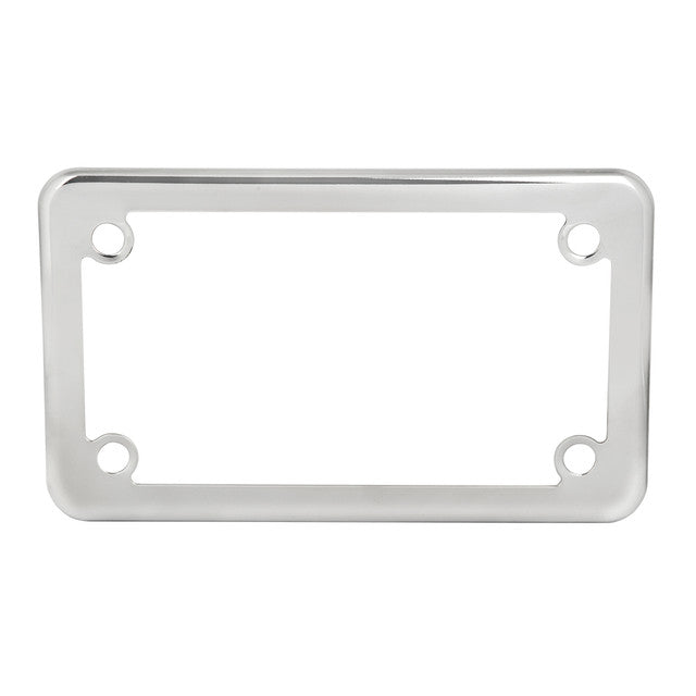 60395 SS MOTORCYCLE LICENSE PLATE FRAME, PLAIN, 4 HOLES, S.S.304