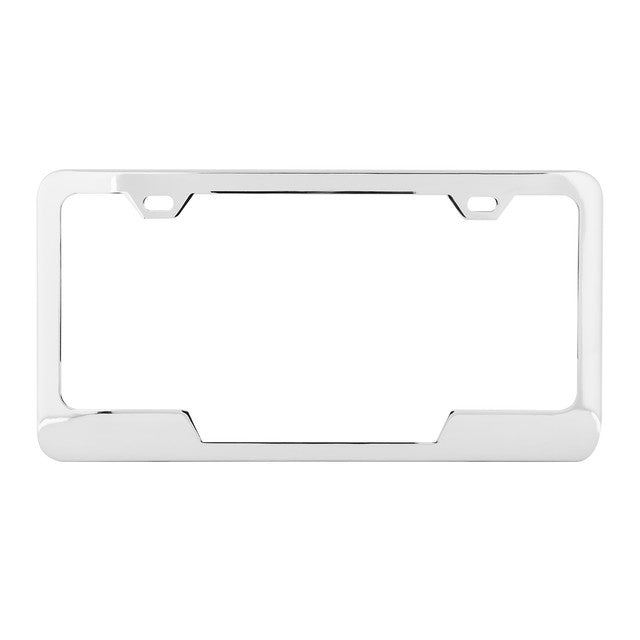 60404 License Plate Frame w/ 2 Holes & Center Cut