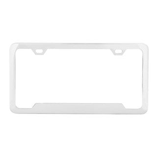 60408 License Plate Frame w/ 2 Holes & Raised Center