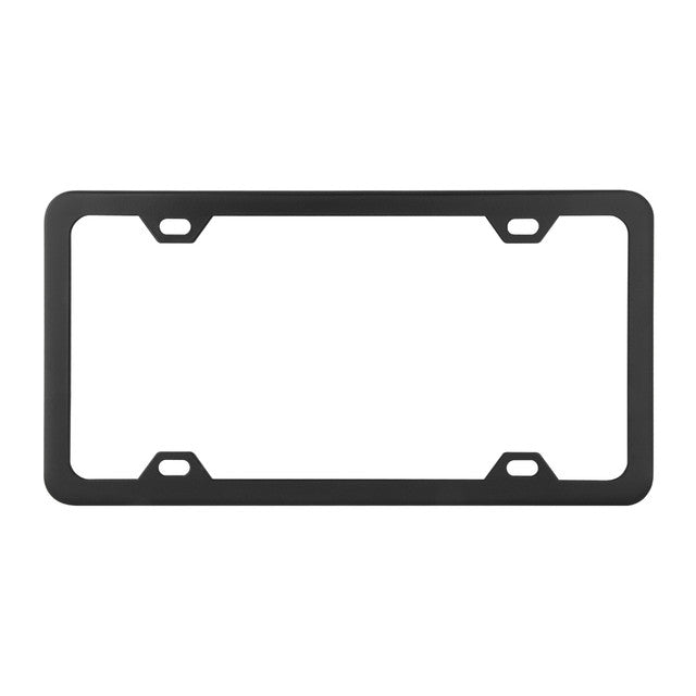 60414 License Plate Frame w/ 4 Holes/ matte Black