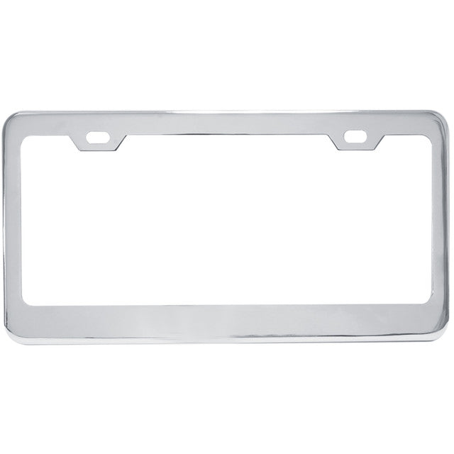 60440 License Plate Frame w/ 2 Holes & Wide Bottom