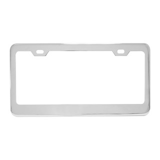 60454 License Plate Frame w/ 2 Holes & Wide Bottom