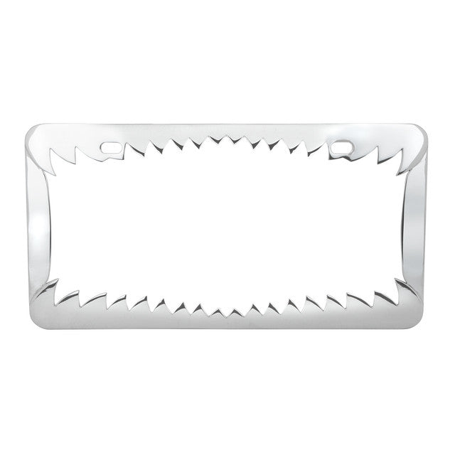 60461 Shark Teeth License Plate Frame w/ 2 Holes