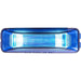 Steel Blue Medium Rectangular 2-Bulb Sealed Marker Light INCANDESCANT LIGHT BLUE W/CHROME,BLUE W/BLACK BRACKET,BLUE