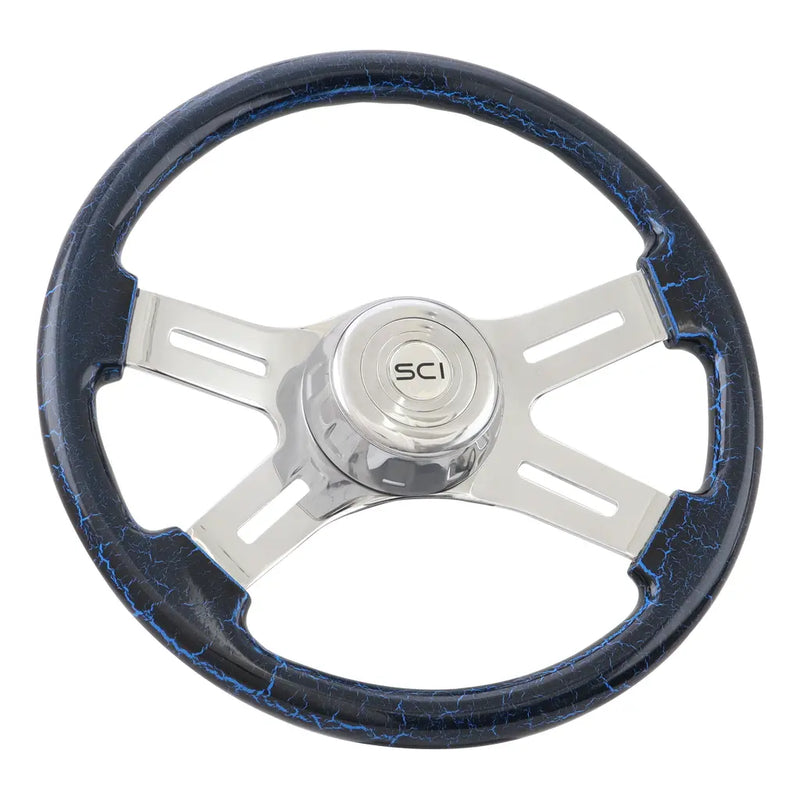 SC-621-3003-77502 16" Classic Blue Crackle Light Gray