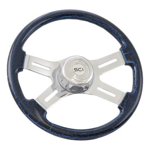 SC-621-3003-77502 16" Classic Blue Crackle Light Gray