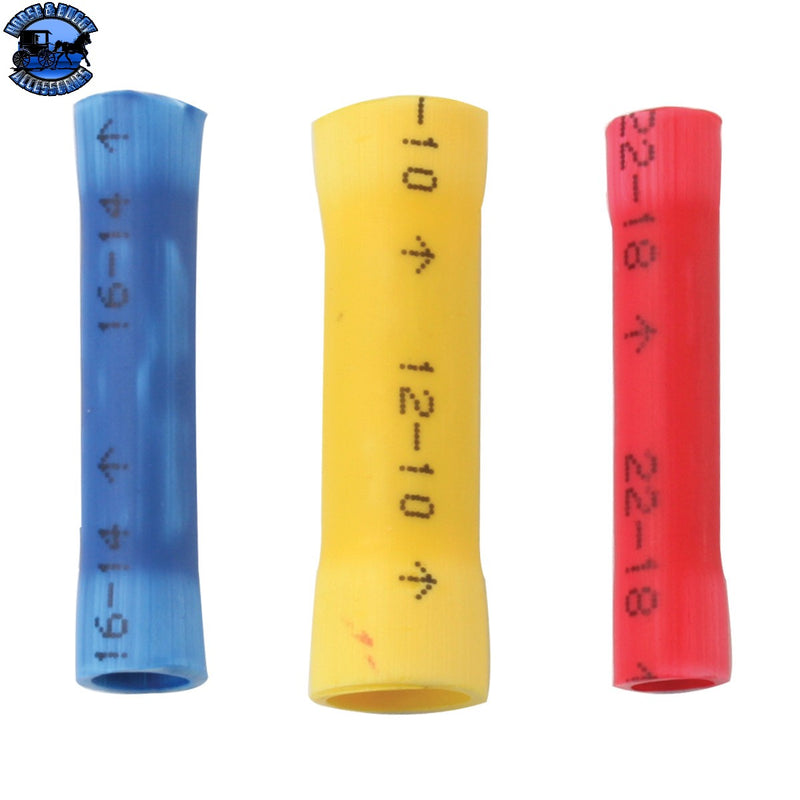 62816 BUTT CONNECTORS, MIXED PACK, RED, BLUE, YELLOW 4PCS EACH