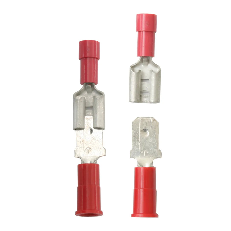 #62830 RED BLADE, MALE & FEMALE 22-18GA, 10PCS/PKG 5M+5F CONNECTOR Gray