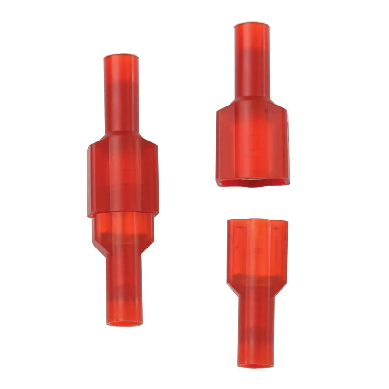 #62840 RED BLADE MALE & FEMALE INS. 22-18GA, 10PCS/PKG 5M+5F CONNECTOR Firebrick