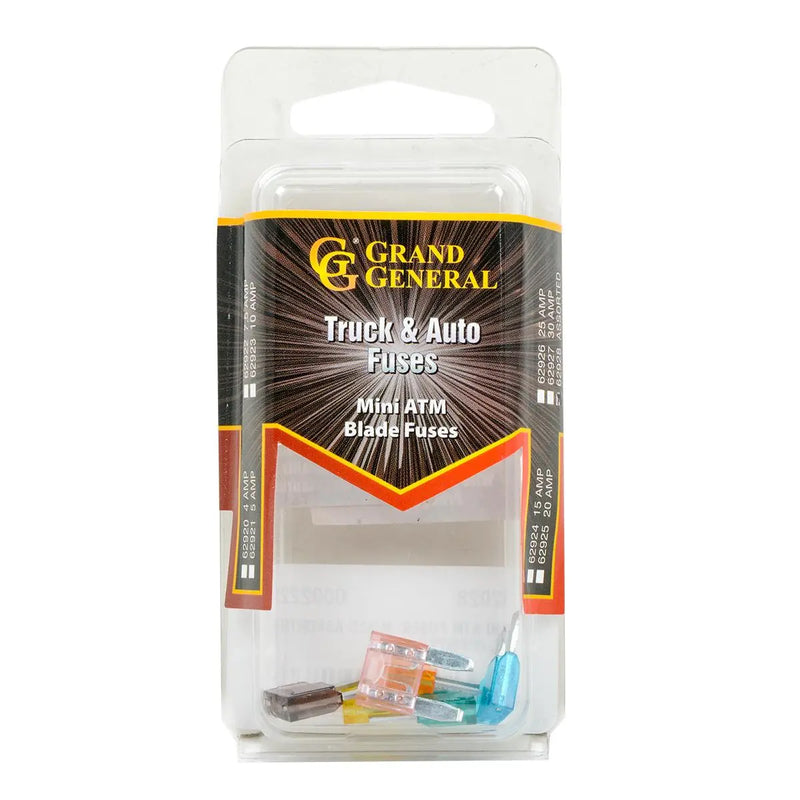 #62928 MINI ATM FUSES, MIXED ASSORTED KIT, 8PCS/PKG FUSES Light Gray