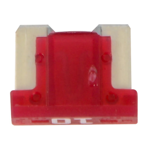 #62952 LOW PROFILE MINI FUSES, 10 AMP (RED), 5PCS/PKG FUSES Gray