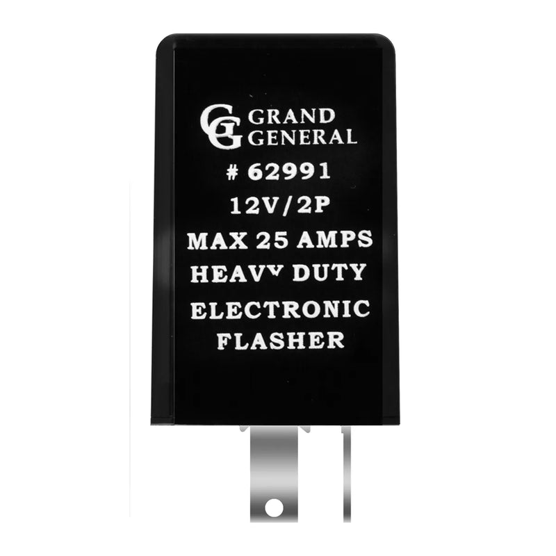 62991 Rectangular LED Flasher w/ 2 Pins & Max 25 AMPS Light Gray