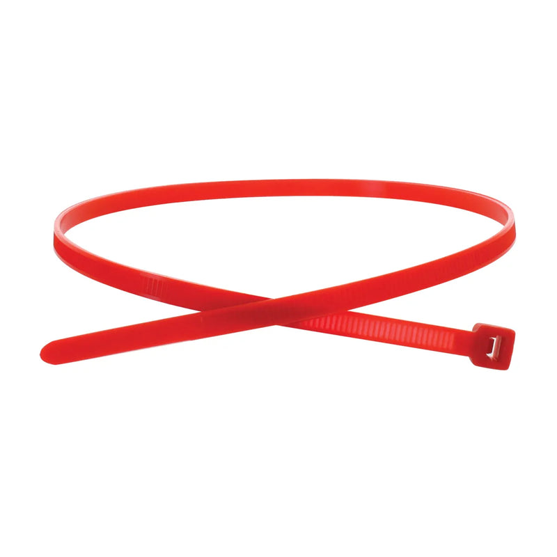 63025BP 8" (L) Nylon Cable Zip Tie Firebrick