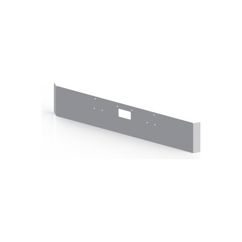 S12-10D-20-1123 20", Mitered (Standard Mount bolt holes) Tow Hole Peterbilt 379 Light Slate Gray