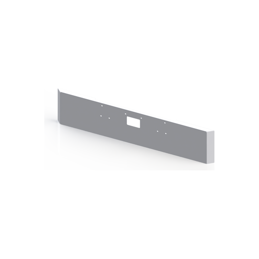 S12-10D-20-1123 20", Mitered (Standard Mount bolt holes) Tow Hole Peterbilt 379 Light Slate Gray