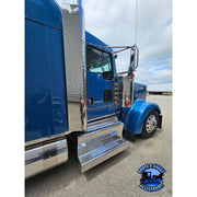 Kenworth w900L 2018 newer (Choose cab and year style) 50" DPF and battery stepbox covers BATTERY BOX BATTERY BOX COVER (aero cab),BATTERY BOX COVER (flat glass),DPF COVER YEAR 2018-2024,DPF COVER YEAR 2025 NEWER Dark Slate Gray