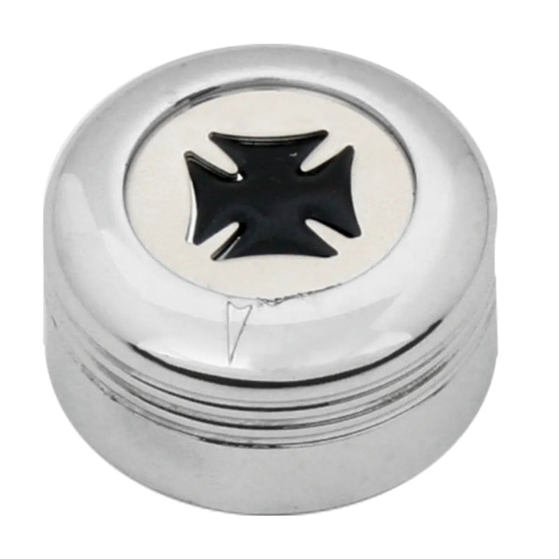 66950 Peterbilt A/C Knob (Black Iron Cross) Light Gray