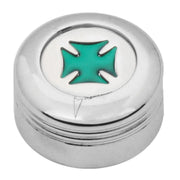 66953 Peterbilt A/C Knob (green Iron Cross) Light Gray