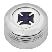 66954 Peterbilt A/C Knob (Purple Iron Cross) Light Gray