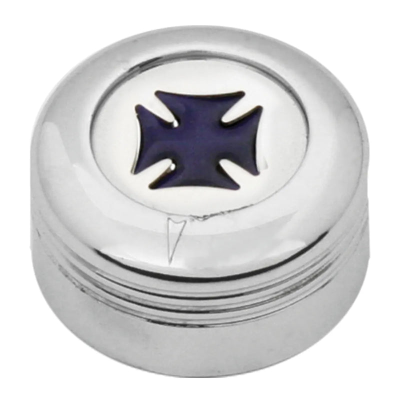 66954 Peterbilt A/C Knob (Purple Iron Cross) Light Gray