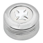 66956 Peterbilt A/C Knob (Silver Iron Cross) #66956 Light Gray