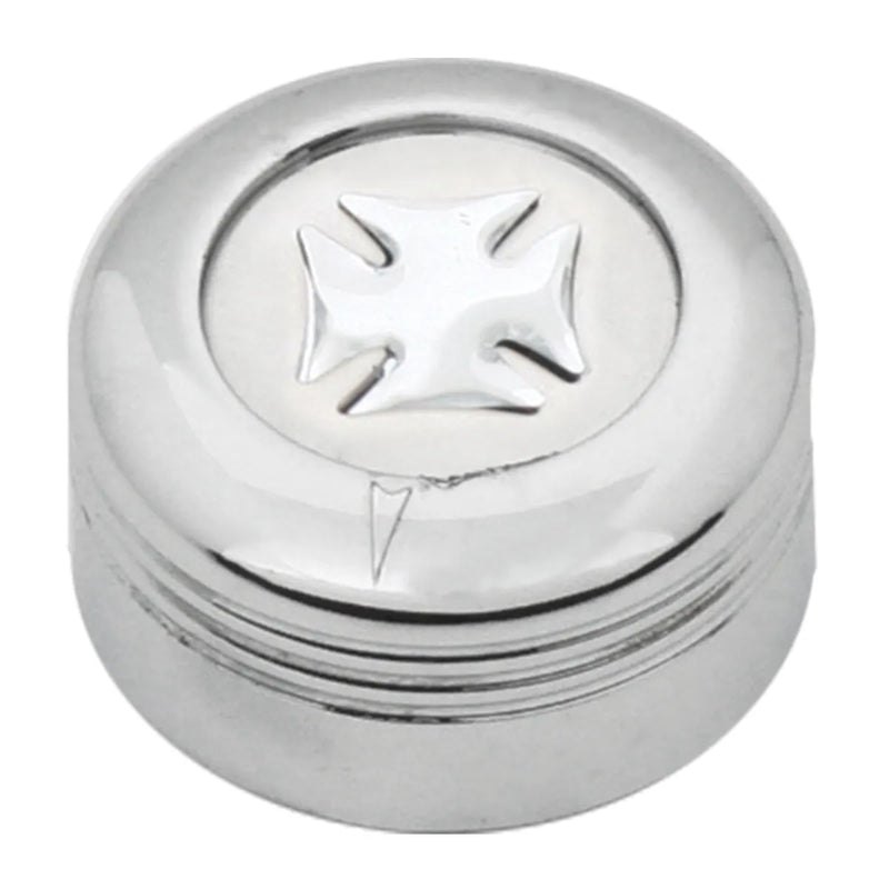 66956 Peterbilt A/C Knob (Silver Iron Cross) #66956 Light Gray