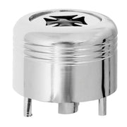66960 Peterbilt A/C Knob (Black Iron Cross) Light Gray