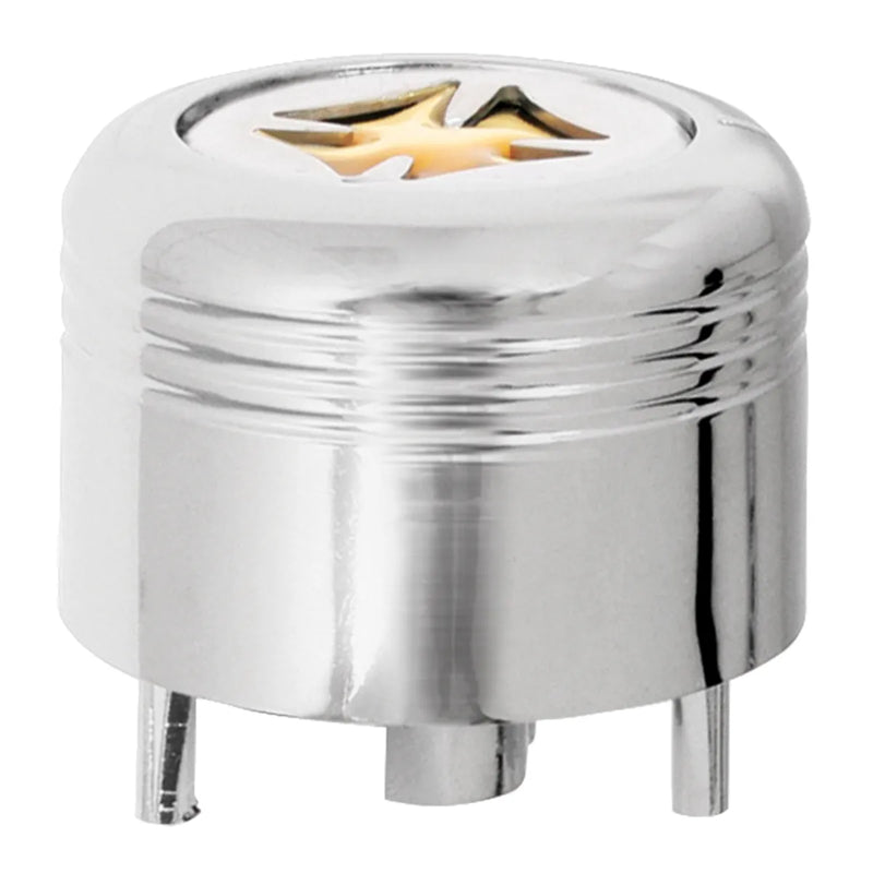 66962 Peterbilt A/C Knob (Gold Iron Cross) Light Gray