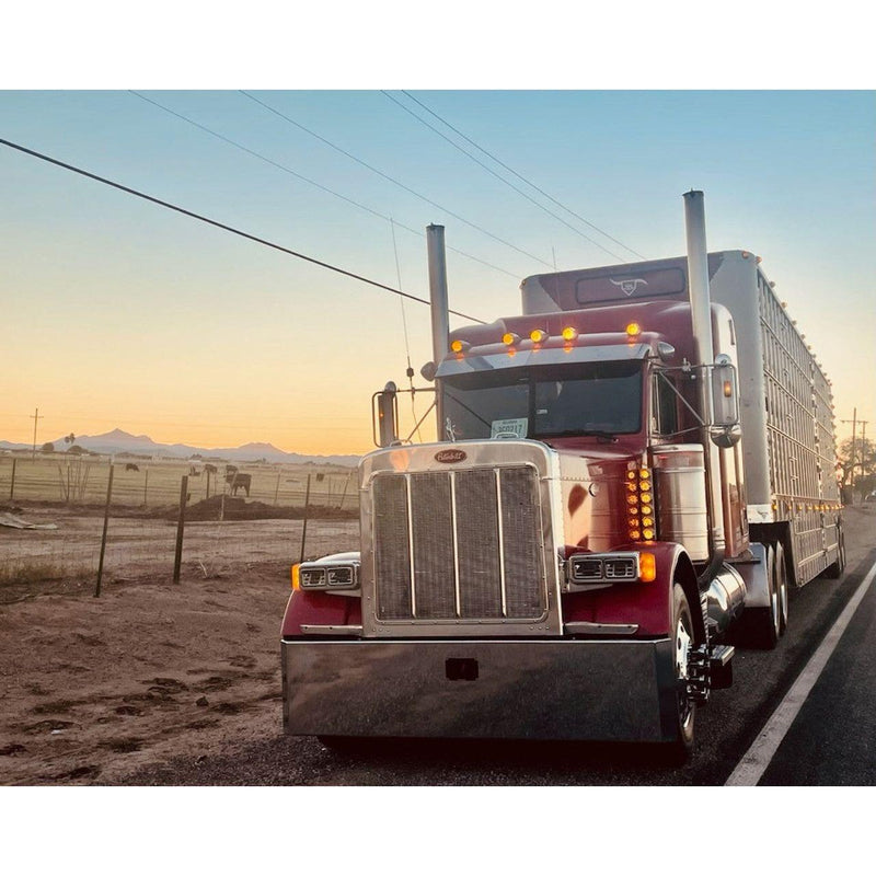 B12-10D-22-1123 22", Mitered, Blind Mount, Tow Hole BLIND MOUNT BUMPER Gray