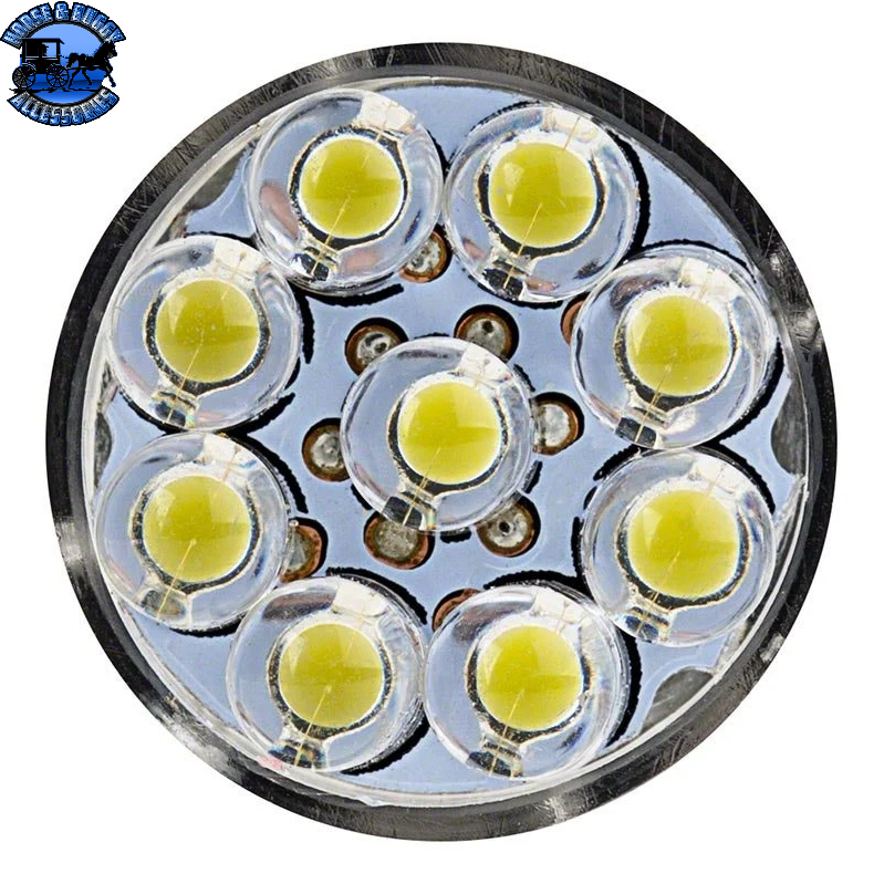 SB-67-A15 67 Boat and RV LED Light Bulb - (15) LED Forward Firing Cluster Bulb - BA15S Retrofit Base - 105 Lumens - Amber