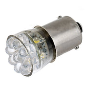 67-R15 67 Boat and RV LED Light Bulb - (15) LED Forward Firing Cluster Bulb - BA15S Retrofit Base - 105 Lumens - Red Dark Gray