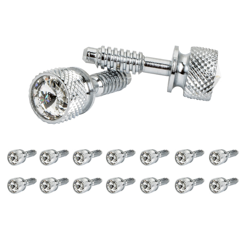 67012 Dash Screw w/ Crystal - Coarse Thread