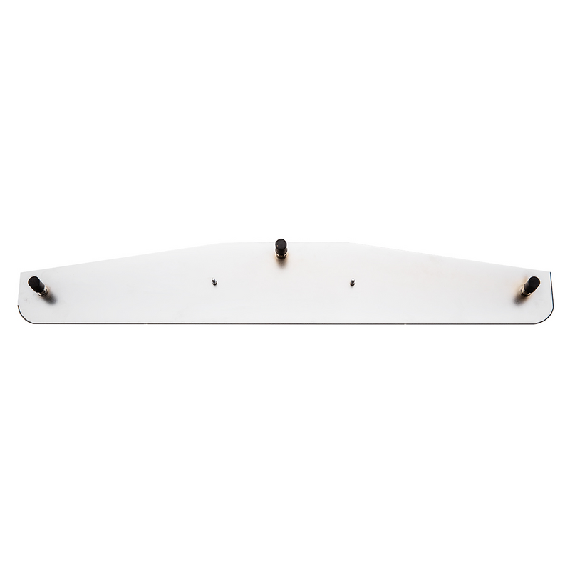4" x 24" Chrome Bottom Mud Flap Weight With Oval Cast Eagle Emblem