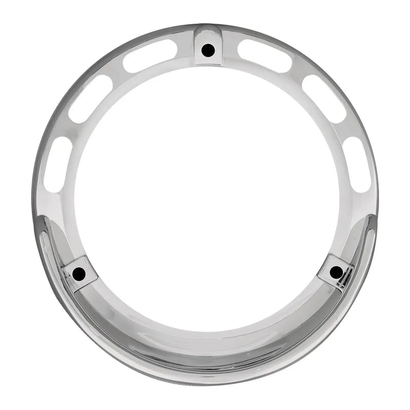 #68218 Bezel w/ Visor for 4" Round Combination Pedestal Lights (UP SODE DOWN) Bezel Gray