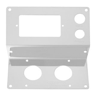 68325 CR. PLASTIC ASHTRAY LIGHTER & BRAKE VALVE PLATE FOR PETE Light Gray