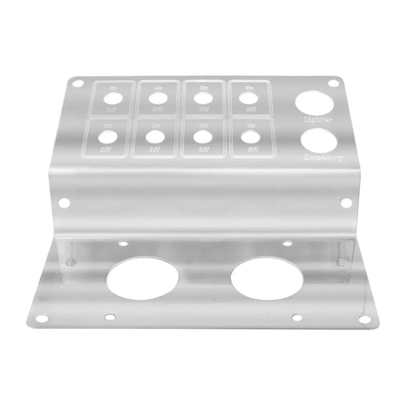 S.S. PARKING BRAKE PLATE W/8 SWITCHES FOR PETERBILT 2001 UP #68329 Light Gray