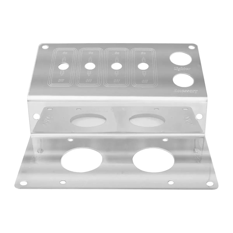 Parking Brake Control Plate w/ 4 Switches for Peterbilt 379 #68331 Gray