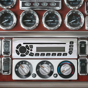 68348 CR. STEEL RADIO UNIT FACE PLATE COVER FOR PETERBILT Dark Slate Gray