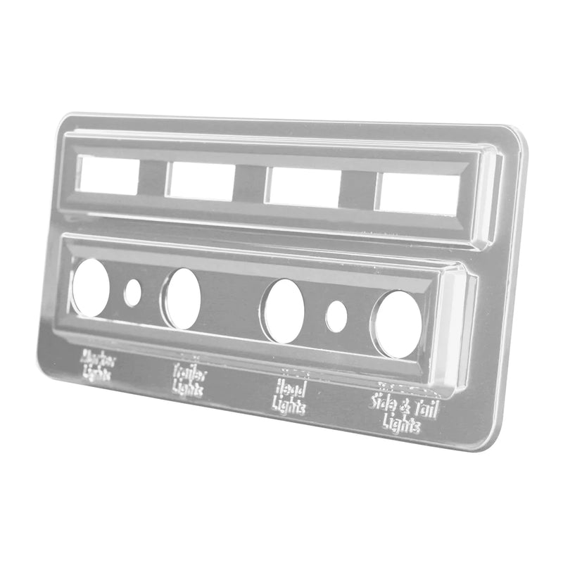 68371 Indicator Light Plate for Kenworth W, Dark Gray