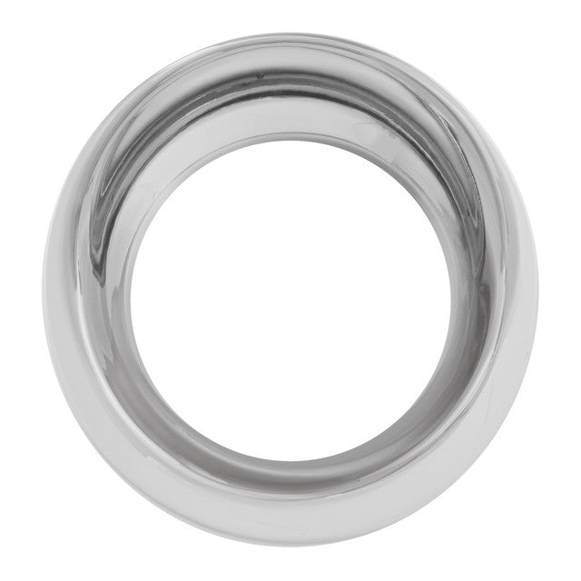 68398 CHROME GAUGE COVER W/VISOR - PLAIN FOR PETE & FLT PYROMETER Gray