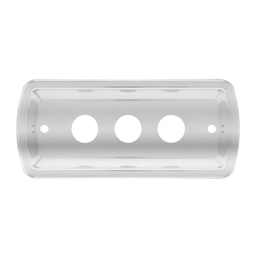 68419 CR. PLASTIC INTERIOR CAB LIGHT BASE WITH 3 HOLES FOR KW Light Gray