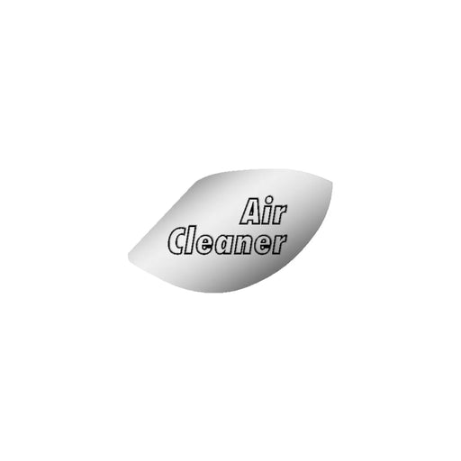 Light Gray SS AIR CLEANER EMBLEM FOR PETERBILT 370's & 359 #68437