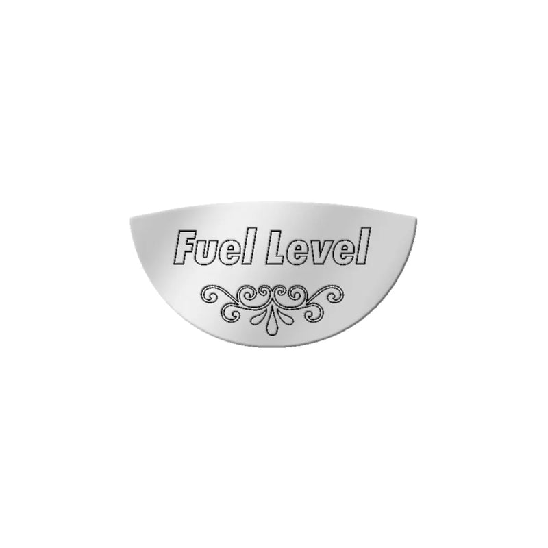 68443 SS FUEL LEVEL EMBLEM FOR PETERBILT 370's & 359 #68443 Light Gray