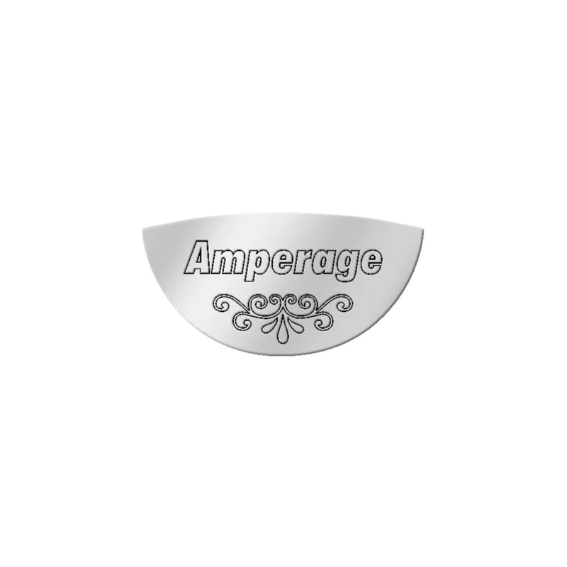 SS AMPERAGE GAUGE EMBLEM FOR PETERBILT 370's & 359 #68445 Light Gray