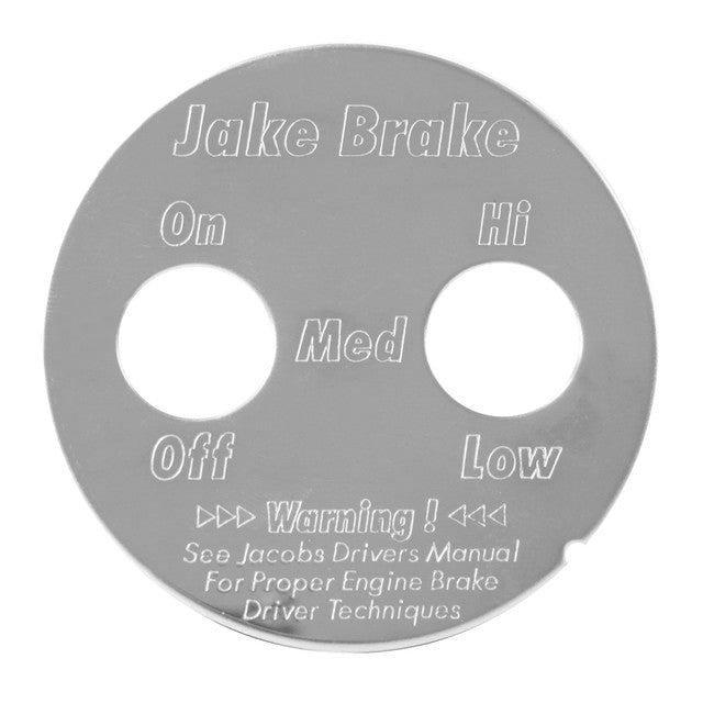 68452 (closeout) Jake Brake Switch Plates Dark Gray
