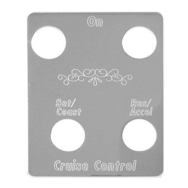 68454 (closeout) Switch Plate for Cruise Control Dark Gray