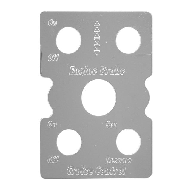 68456 (closeout) Switch Plate for Engine Brake & Cruise Control Dark Gray
