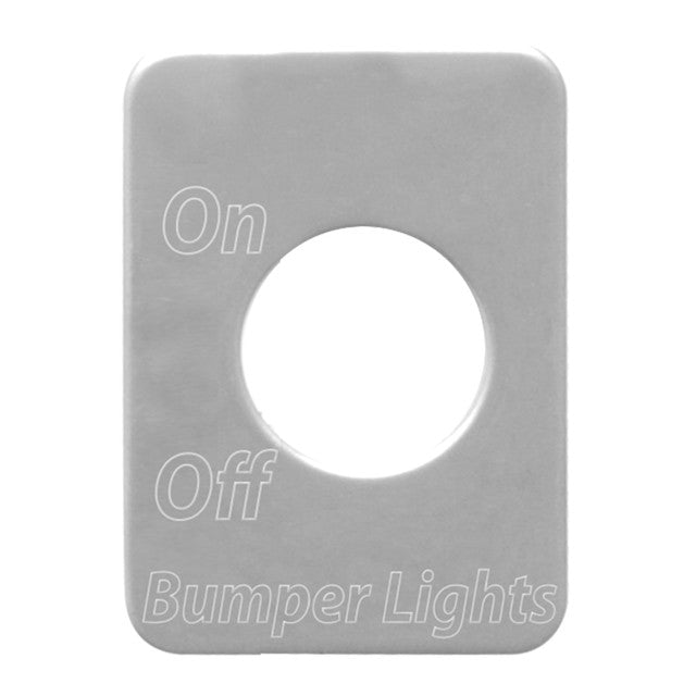 68466 (closeout) Toggle Switch Plate Script A-C Dark Gray