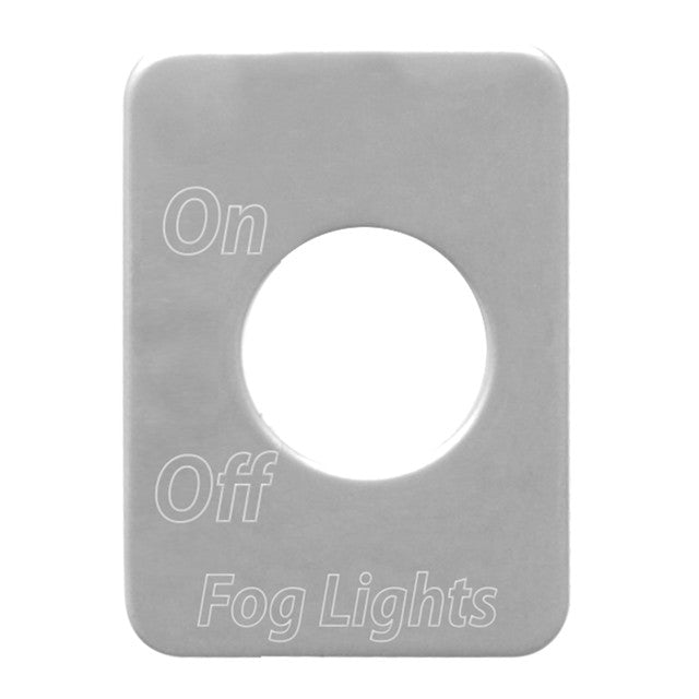 68476 (closeout) Toggle Switch Plate Script F-M Dark Gray